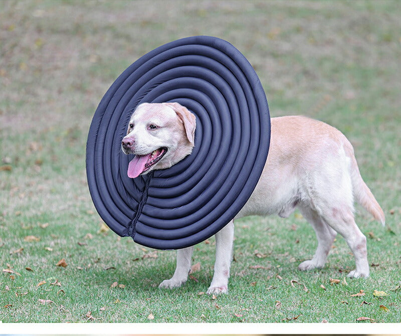 エリザベスカラー 犬 猫 用エリザベスカラー ドーナツ型 ワイドタイプ 簡単装着 ソフトロングタイプ 術後ケア 介護用 傷口保護 足舐め防止 小型犬 中型犬 大necklace-001