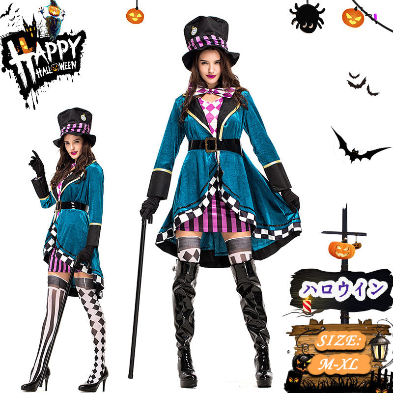 ハロウィンコスプレ衣装 魔法使い  魔女 コスチューム フリンジ付きワンピース　セクシー 魔女 童話 コスチューム コスプレ 衣装 仮装 ハロウィン レディースwsf015
