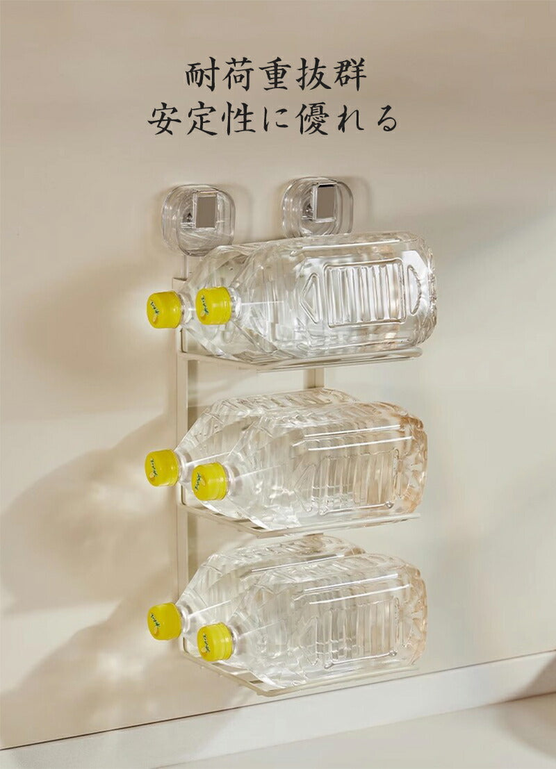 キッチンラック キッチン収納 吸盤式 台所 調味 調理 食材 ラック 省スペース 折りたたみ 縦収納型 引き出し食材ラック 台所 調味 調理 皿置き棚 鍋料理 storage-3134