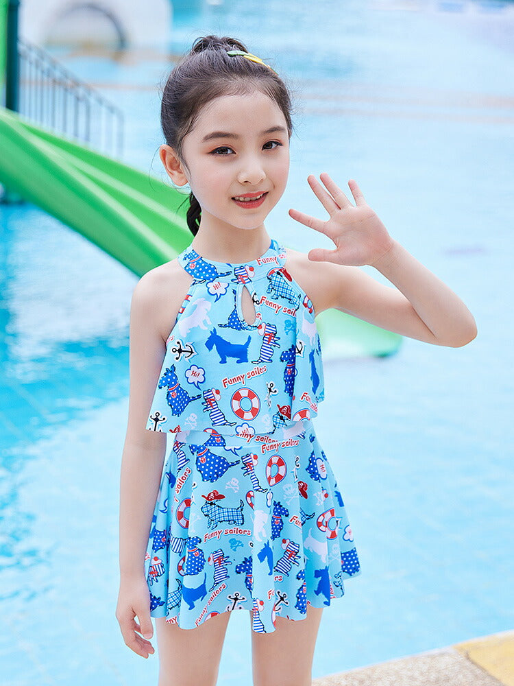 キッズ 水着 女の子 セパレート 子供 水着 女の子 ラッシュガード スクール水着 幼稚園 小学生 中学生 スイミング スクール 海水浴 スイムウェア 水遊び  copysku-133