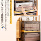 収納ボックス 折りたたみ コンテナ ボックス 蓋付き 大型 収納ケース 前開き 大容量 衣装ケース 半透明 中身見える プラスチック クローゼット 押入れ収納 storage-002
