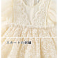 【楽天1位★大好評】ベビードレス 長袖 半袖 セレモニードレス 女の子 ワンピース 結婚式 赤ちゃん 子供服 ロンパース レース ベージュ  ベビー服 春 秋 sgato-001