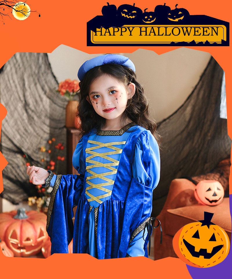 ハロウィン コスプレ 魔女 悪魔　ゴスロリ ハロウィン 仮装 小悪魔 コスチューム キッズ  魔法使い 魔法子ども ハロウィン衣装 ブラック コスプレ衣装 coetwsj0021