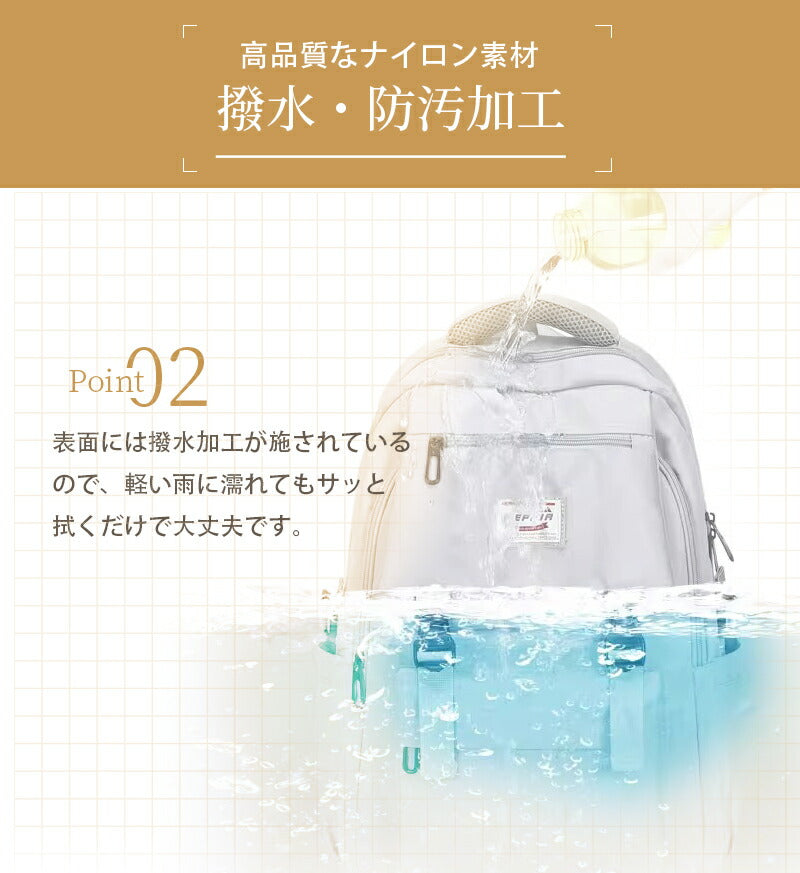 リュック 通学 女子 大容量 防水 韓国 レディース ジュニア 通勤 収納 パソコン 軽い 高校生 学生 多機能 バックパック 撥水 a4 おしゃれ 大きめ かkdmildbag-4002