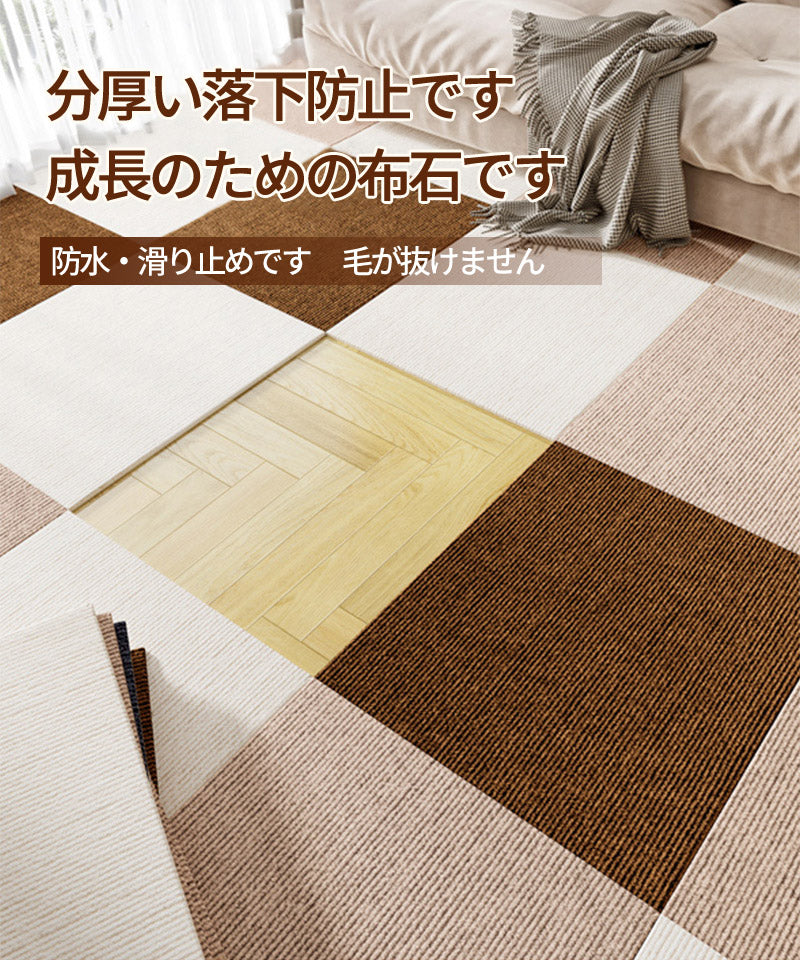 吸着タイルマット ペットマット おくだけ吸着 30×30cm 消臭 ペット 犬 猫 うさぎ 犬用品 うさぎ タイルカーペット ペット用 ペットマット 撥水マット titlemat-001