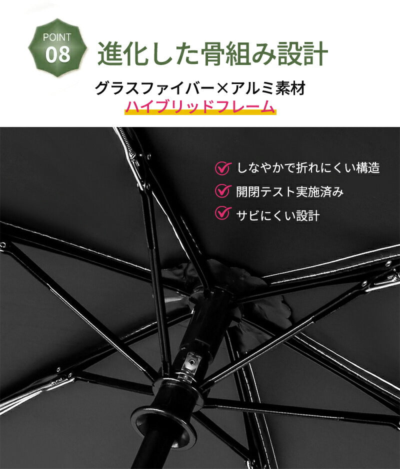 日傘 折りたたみ傘 折り畳み傘 折畳傘 雨傘 晴雨兼用 完全遮光 UVカット99％ UPF50+ 紫外線対策 遮熱 涼しい 自動開閉 ワンタッチ 軽量 超軽量 丈夫 6本骨 大きめ コンパクト 防水 撥水 速乾 濡れない レディース メンズ 男女兼用 かわいい 春 夏 梅雨
