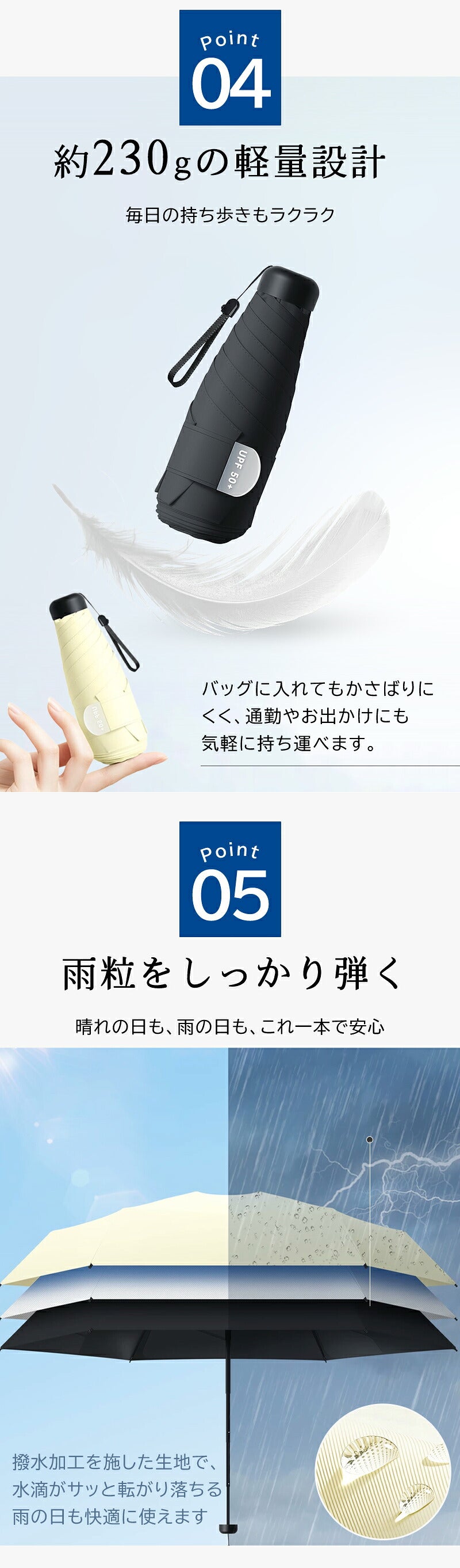 日傘 形状記憶 折りたたみ ミニサイズ コンパクト 軽量 レディース 手開き メンズ 完全遮光 uvカット 女性 紫外線対策 男性 手動開閉 マニュアル開閉 高品質