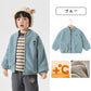 ブルゾン キッズ アウター キッズ ジャケット アウター 子供 男の子 女の子 ガールズ 女児 ジュニア フードなし スタンドカラー ファスナー もこもこ 暖かい 保温性抜群 冬 可愛い 通学 通園 おでかけ デイリー 子供服