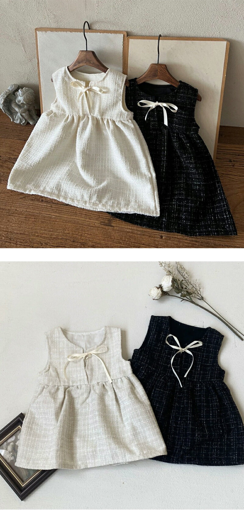 女の子 ワンピース フォーマル ベビー ワンピース ベビードレス 赤ちゃんドレス 子供服 キッズ 女児 ベビー服 子ども服 入園式 七五三 結婚式 発表会 写真撮影 ジャンパースカート ノースリーブ 黒 姉妹コーデ 姉妹リンク 姉妹 おしゃれ かわいい 誕生日