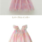 子供 ドレス 女の子 ワンピース ベビー キッズ チュールドレス 羽根つき 天使 妖精 蝶 ノースリーブ プリンセスドレス フォーマル 発表会 ピアノ発表会 結婚式 誕生日 撮影 コスプレ 子供服 チュニック レインボー ピンク カラフル かわいい 小学生 80 90 100 110 120 130 春
