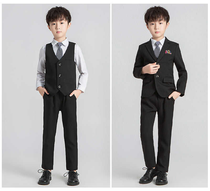 スーツ 男の子 5点セット 七五三 子供 入学式 フォーマル 子供スーツ 子供服 卒業式 送料無料 紳士服 キッズ 誕生日 入園式 小学生 中学生 卒園式 ピアノ発表会 華やか 保育園 保育所 退所式 90/100/110/120/130/140/150/160/170cm