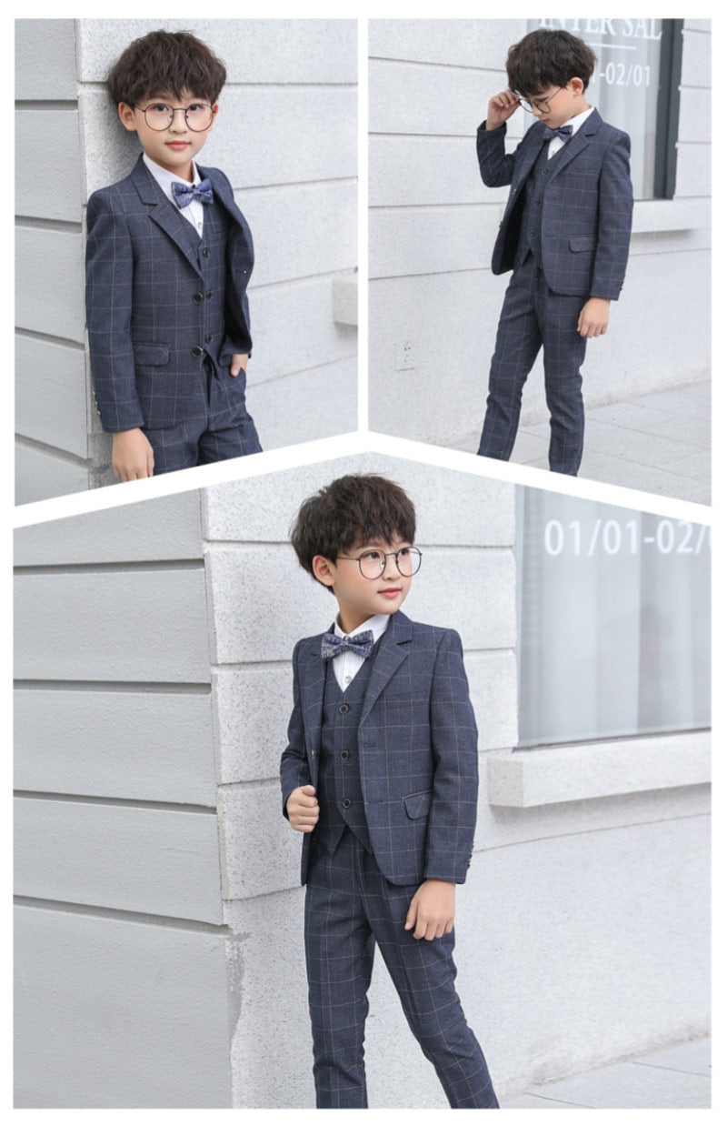 スーツ 男の子 5点セット 七五三 子供 入学式 フォーマル 子供スーツ 子供服 卒業式 送料無料 紳士服 キッズ 誕生日 入園kidssuit-002
