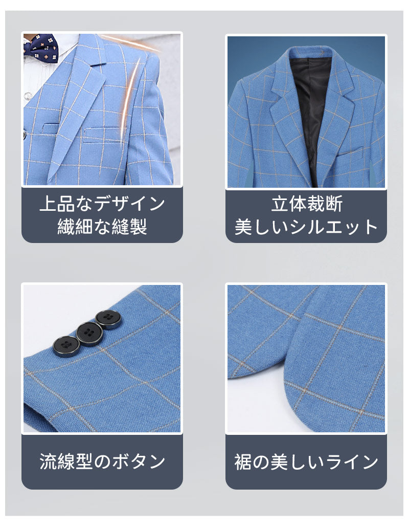 スーツ 男の子 5点セット 七五三 子供 入学式 フォーマル 子供スーツ 子供服 卒業式 送料無料 紳士服 キッズ 誕生日 入園kidssuit-002