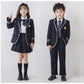 入学式スーツ 子供 セーラー服 チェックスカート キッズ 卒業式　5点セット 女子学生制服 上下セット フォーマル スクールシャkidssuit-003