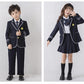 入学式スーツ 子供 セーラー服 チェックスカート キッズ 卒業式　5点セット 女子学生制服 上下セット フォーマル スクールシャkidssuit-003