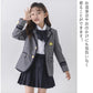 入学式スーツ 子供 セーラー服 チェックスカート キッズ 卒業式　5点セット 女子学生制服 上下セット フォーマル スクールシャkidssuit-003