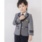 入学式スーツ 子供 セーラー服 チェックスカート キッズ 卒業式　5点セット 女子学生制服 上下セット フォーマル スクールシャkidssuit-003