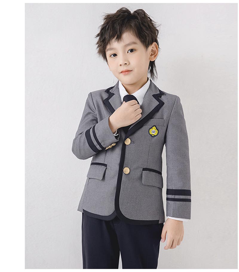 入学式スーツ 子供 セーラー服 チェックスカート キッズ 卒業式　5点セット 女子学生制服 上下セット フォーマル スクールシャkidssuit-003