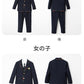 入学式 スーツ 子供 セーラー服　チェックスカート キッズ 卒業式　5点セット 女子学生制服 上下セット フォーマル スクールシkidssuit-004