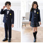 入学式 スーツ 子供 セーラー服 チェックスカート キッズ 卒業式 5点セット 女子学生制服 上下セット フォーマル スクールシkidssuit-005