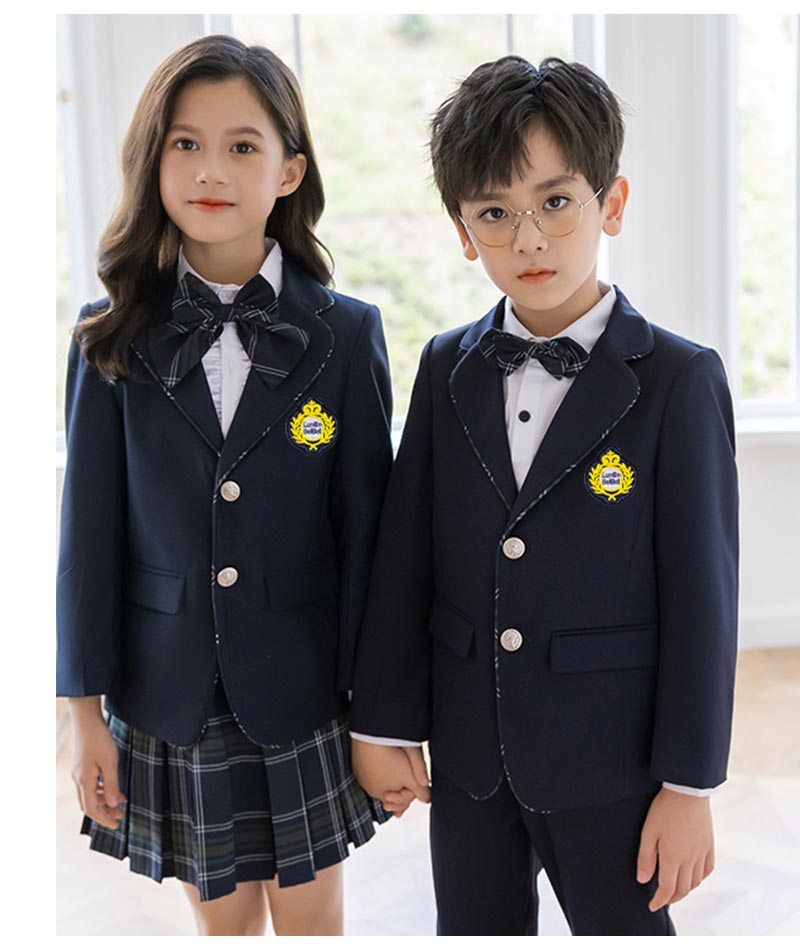 入学式 スーツ 子供 セーラー服 チェックスカート キッズ 卒業式 5点セット 女子学生制服 上下セット フォーマル スクールシkidssuit-005