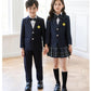 入学式 スーツ 子供 セーラー服 チェックスカート キッズ 卒業式 5点セット 女子学生制服 上下セット フォーマル スクールシkidssuit-005