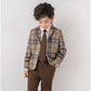 入学式 スーツ 子供 セーラー服 チェックスカート キッズ 卒業式 5点セット 女子学生制服 上下セット フォーマル スクールシkidssuit-006