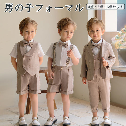 男の子 ベビー キッズ 1歳 フォーマル 半袖 夏 結婚式 お宮参り 誕生日 入園式 入学式 卒業式 卒園式 発表会 演奏会 80cm 90cm 100cm 110cm 120cm 130cm 140cm 150cm