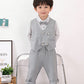 キッズスーツ 男の子 4点セット 子供スーツ フォーマル スーツ 上下セット キッズ 長袖 ベスト シャツ パンツ 洋服 七五三 子供服 赤ちゃん ベビー セットアップ おしゃれ 結婚式 入学式 入園式 卒園式