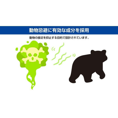 動物忌避スプレー クマよけスプレー 野生動物対策 熊対策 狩猟 熊 スプレー 熊対策グッズ 防災 防犯 登山 害獣 熊よけ 日本語説明書付き 収納袋付き