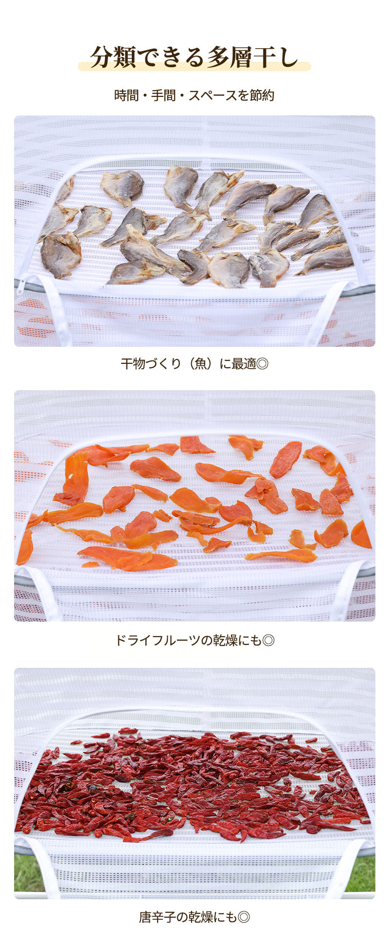 平干しネット 梅干し 干し網 干しかご ドライネット 天日干し 折りたたみ 干物ネット 万能ネット 天日干し用ネット 一夜干し 乾燥 土用干し 自家製  ドライフルーツ 干し野菜 野菜 魚 乾物 果物 干し アミ 網 ザル