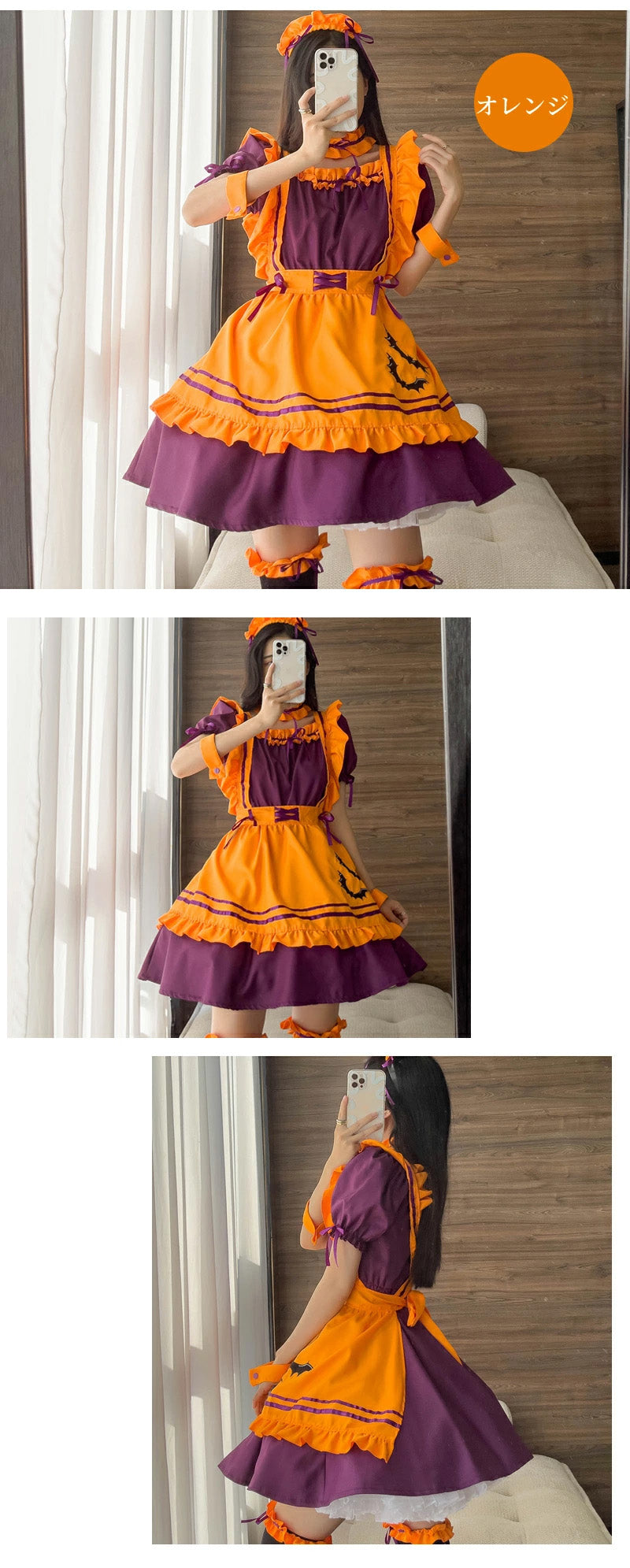 メイド服 メイド 服 6点セット コスプレ 可愛い 女の子 レディース メンズ 半袖 ロリータ ワンピース リボン 黒 ピンク ハロウィン 衣装 大きいサイズ 定番 S-5XL 男性ウケ かわいい 洋服 クラシカル ゴスロリ