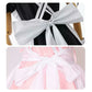 メイド服 メイド 服 6点セット コスプレ 可愛い 女の子 レディース メンズ 半袖 ロリータ ワンピース リボン 黒 ピンク ハロウィン 衣装 大きいサイズ 定番 S-5XL 男性ウケ かわいい 洋服 クラシカル ゴスロリ