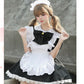 メイド服 ハロウィン コスプレ メイド 可愛い 女の子 セクシー カップル ロリータ 定番 衣装 レディース エプロン ドレス アリス風仮装 男ウケ 大きいサイズ 頭飾り カチューシャ 女子会 アイドル ブラック 黒 学園祭 豪華6点セット S-2XL