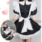 メイド服 ハロウィン コスプレ メイド 可愛い 女の子 セクシー カップル ロリータ 定番 衣装 レディース エプロン ドレス アリス風仮装 男ウケ 大きいサイズ 頭飾り カチューシャ 女子会 アイドル ブラック 黒 学園祭 豪華6点セット S-2XL