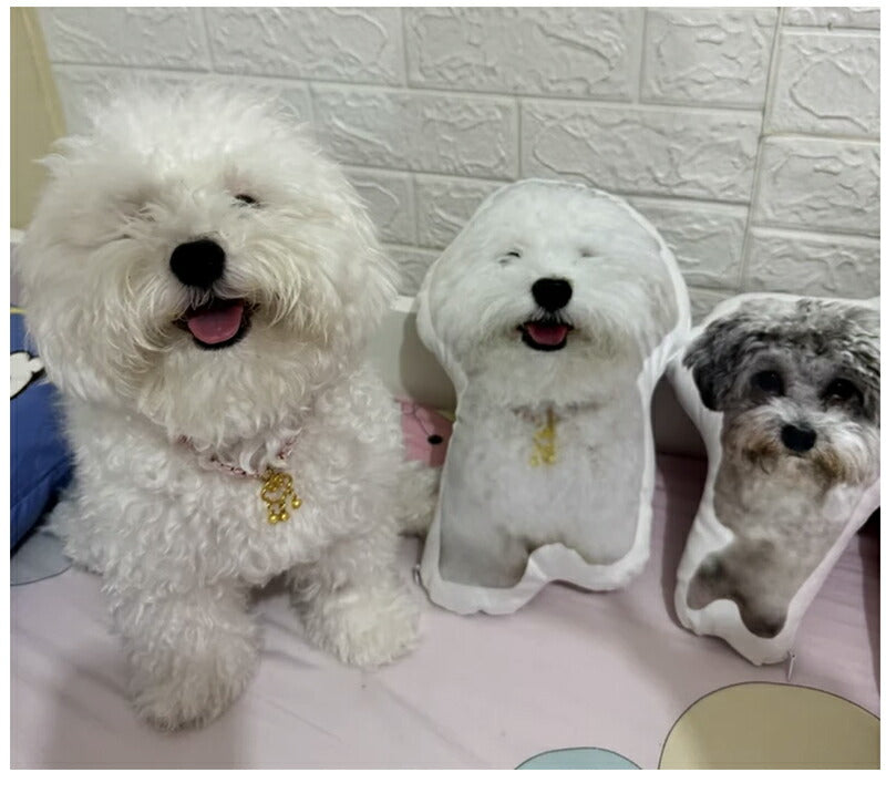 クッション ペット グッズ 写真 オリジナル 記念 両面 プリント メモリアルグッズ オリジナルクッション 動物 猫 犬 makura-002