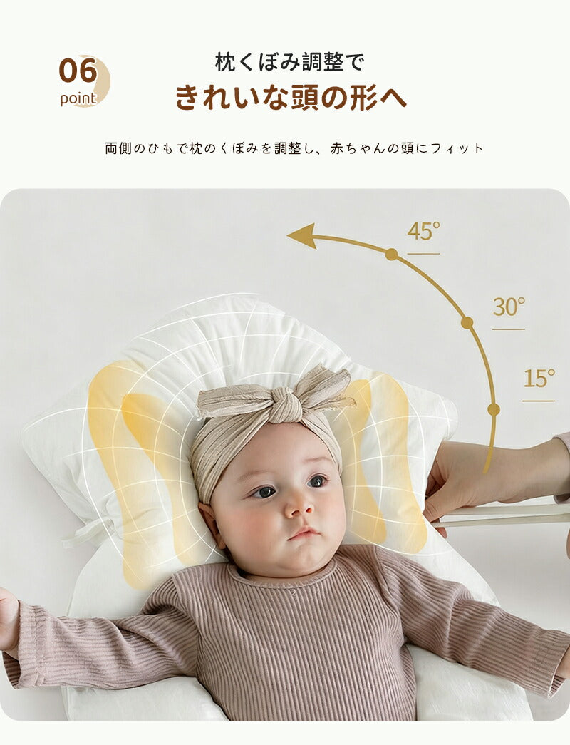 ベビー枕 絶壁防止 赤ちゃん 枕 寝返り防止枕 ベビーまくら 絶壁防止枕 向き癖防止 寝返り防止 通気性 出産祝い 抱き枕 横向き枕 出産準備 ベビーピロー ギフト 向き癖 まくら ベビー用品 新生児枕 ベビー 0ヶ月 新生児 クッション付き