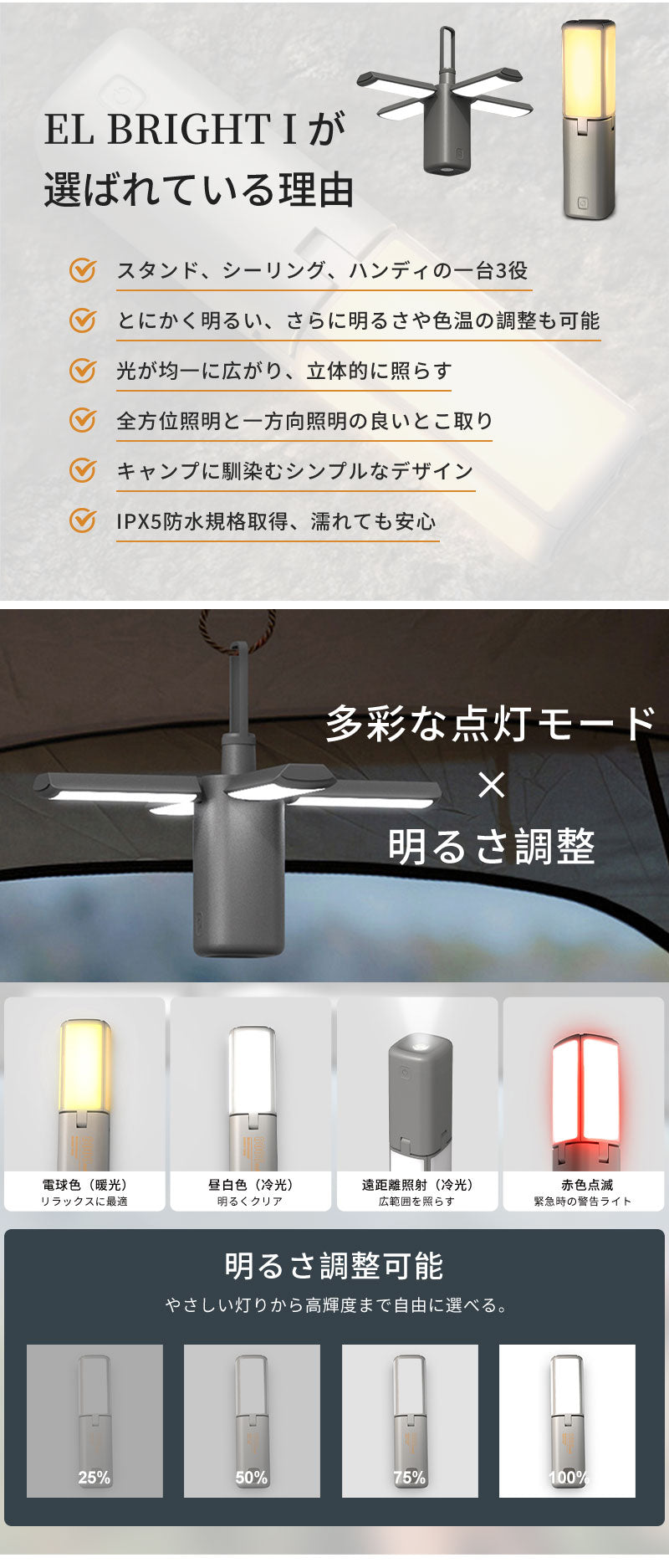 LED ランタン キャンプ 折りたたみ式 充電式 高輝度 明るい 小型 軽量 コンパクト おしゃれ 防水 防塵 防災 停電対策 長時間 便利 吊り下げ 卓上 アウトドア 釣り 登山 野外 防災用 懐中電灯 シーリングライト 電球色 かわいい