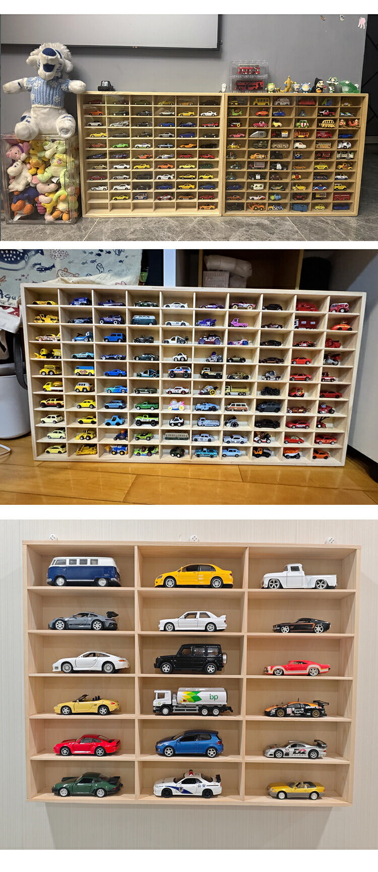 ミニカー 収納 ミニカーケース 最大130台収納可能 扉無 扉有り もりもり工房 トミカ 収納 コレクションケース 木製 ロングトミカ おもちゃ 収納 トミカ収納 棚 トミカケース ミニカー 収納棚 大型 ミニカーディスプレイ ショーケース  卓上 置き型 ホットウィール収納ケース