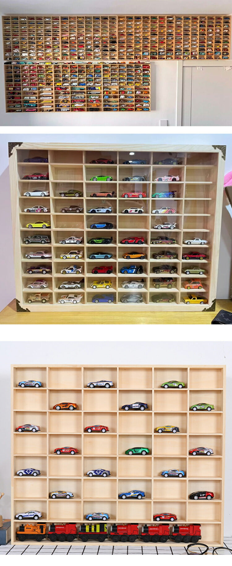 ミニカー 収納 ミニカーケース 最大130台収納可能 扉無 扉有り もりもり工房 トミカ 収納 コレクションケース 木製 ロングトミカ おもちゃ 収納 トミカ収納 棚 トミカケース ミニカー 収納棚 大型 ミニカーディスプレイ ショーケース  卓上 置き型 ホットウィール収納ケース
