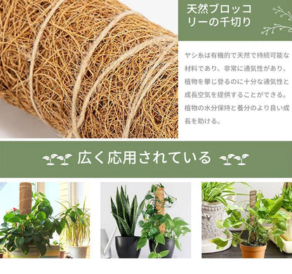 植物支柱 モンステラ 支柱 鉢植え 園芸 園芸支柱 観葉支柱 ココスティック植物 つる性植物 蔓 農具 高さ調整可能 植物サポート ポトス 花ささえ 連結 延長 木製 ガーデニング ガーデニング用支柱 フラワースタンド 頑丈 耐久