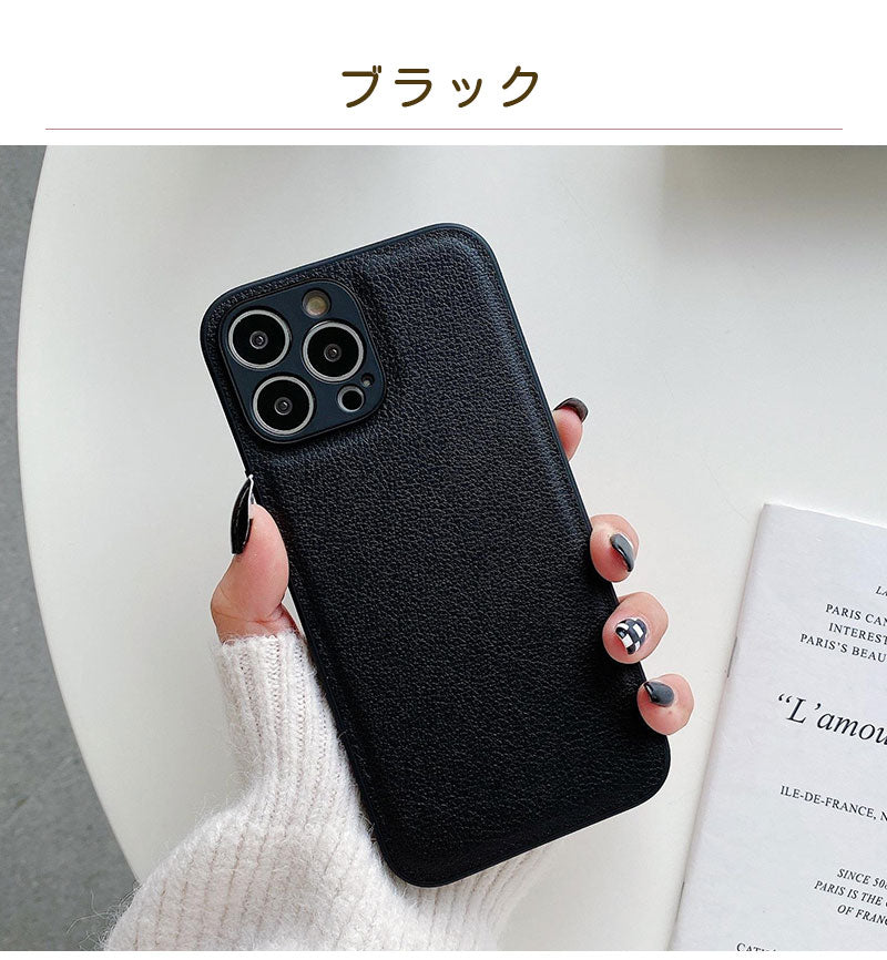 iPhone17 ケース iPhone17Pro iPhone16 iPhone15 iPhone14 iPhone14Pro iPhone14ProMax iPhone13 対応 スマホケース 耐衝撃 レザー シンプル 韓国風 可愛い 黒 iPhoneケース 15Pro対応 アイフォンケース