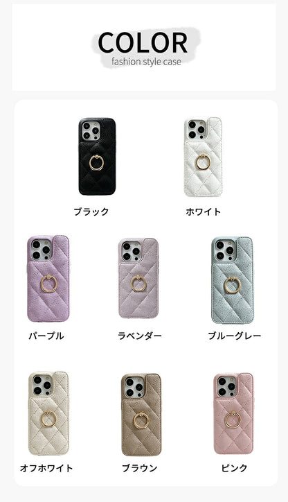 iPhone16 ケース ショルダー iPhone16 Pro iPhone15 iPhone14 iPhone13 スマホショルダー キルティングケース カードケース付き カメラ保護 黄変防止 スタンド機能 iPhone15 Pro iPhone15 Pro Max iPhone16 iPhone16 Pro