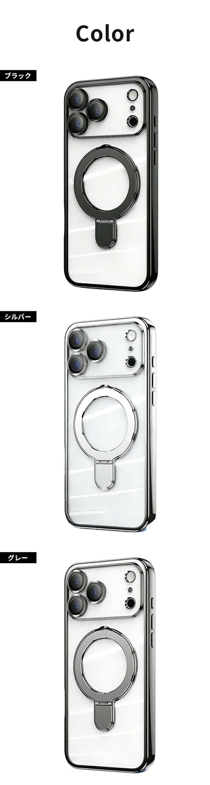 iPhone17 ケース MagSafe対応 スマホケース 透明 シンプル iPhone17pro ケース カメラ保護 黄変防止 iPhone16pro ケース スタンド機能 iPhone16 ケース iPhone15 ケース iPhone15Pro iPhone15ProMAX iPhone16 iPhone16Pro