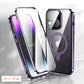 両面クリア iphone17 iPhone16 iPhone15 iPhone14 ケース MagSafe 対応 スマホケース リング付き スタンド 耐衝撃 全面保護 360度フルカバー ワイヤレス充電 シンプル 16Pro Max 対応 スマホケース