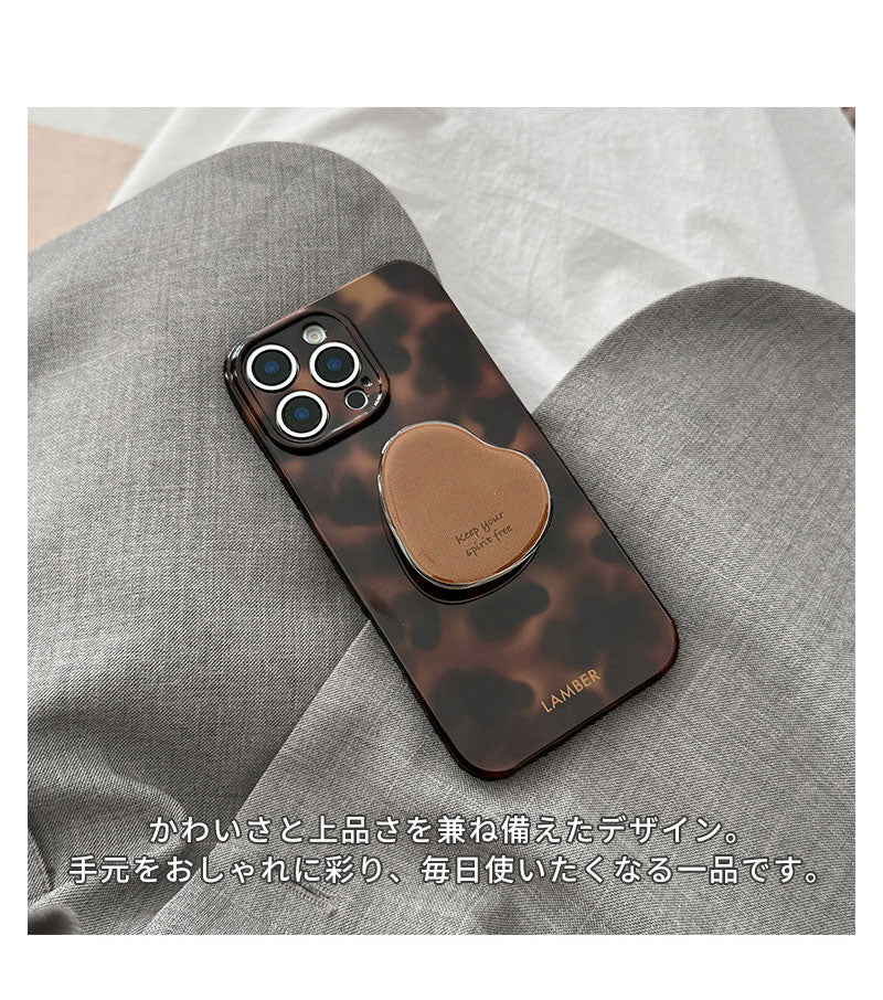 iPhoneケース iPhone17ケース iPhone17Pro iPhone16 グリップ付き スリム 耐衝撃 カメラ保護 指紋防止 レディース おしゃれ 韓国 べっ甲柄 レオパード ワンポイント 春 大人可愛い かわいい プチプラ スマホケース アイフォンケース