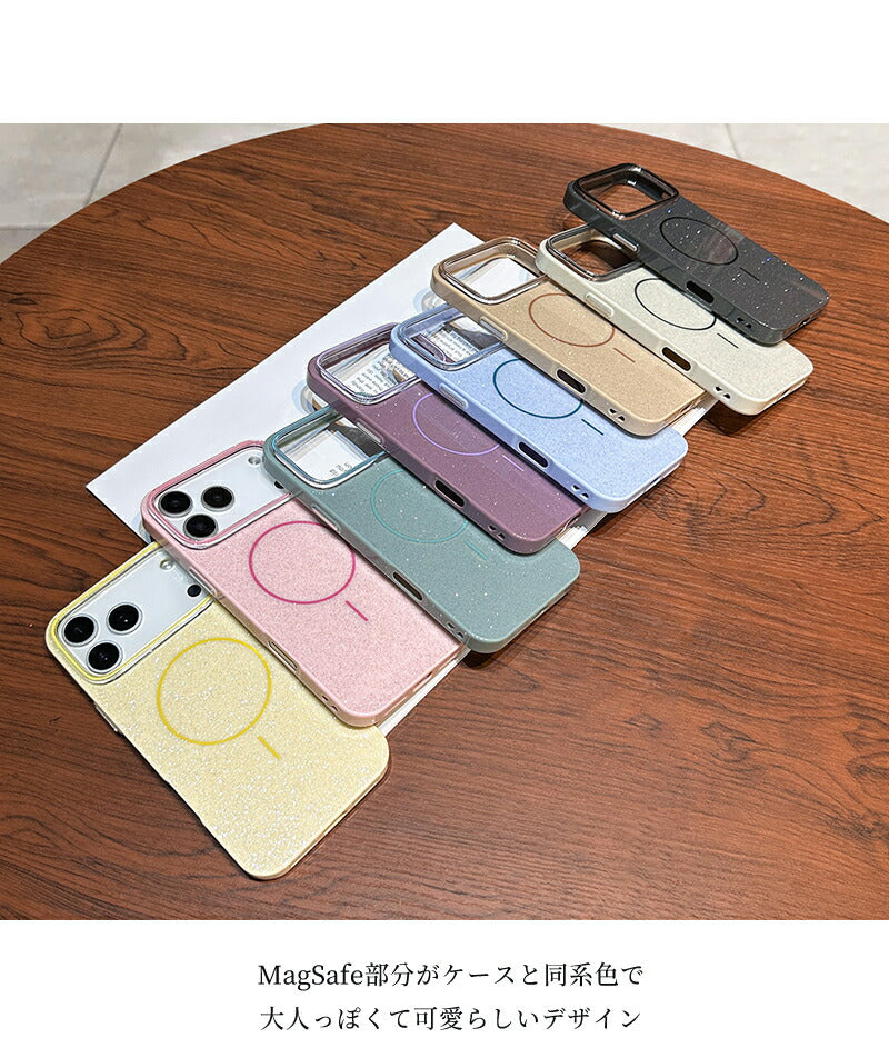 iPhone17 ケース iPhone16 ケース iPhone14 ケース iPhoneケース スマホケース カバー MagSafe対応 マグセーフ対応 キラキラ ラメ ケース 韓国 おしゃれ 女子 カメラ保護 耐衝撃 スリム 指紋防止 滑り止め 黄変防止
