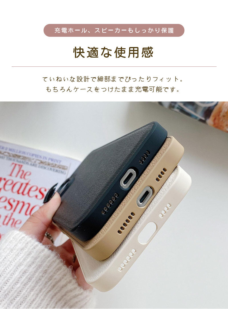 iPhone17 ケース iPhone17Pro iPhone16 iPhone15 iPhone14 iPhone14Pro iPhone14ProMax iPhone13 対応 スマホケース 耐衝撃 レザー シンプル 韓国風 可愛い 黒 iPhoneケース 15Pro対応 アイフォンケース