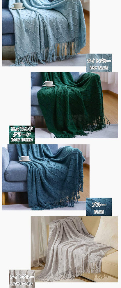 ブランケット 北欧 ソファーカバー オールシーズン おしゃれ ひざ掛け ベッドカバー 冷房対策 ニット  インテリア タオルケット ソファーカバー 北欧 ブランケット おしゃれ 新生活 母の日 父の日 プレゼント ギフト
