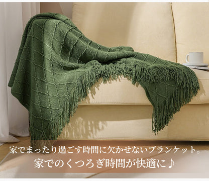 ブランケット 北欧 ソファーカバー オールシーズン おしゃれ ひざ掛け ベッドカバー 冷房対策 ニット  インテリア タオルケット ソファーカバー 北欧 ブランケット おしゃれ 新生活 母の日 父の日 プレゼント ギフト